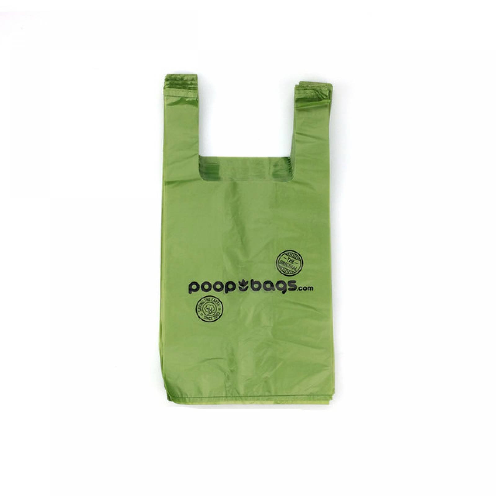 Poop Bags Bolsas biodegradables con Asas para desechos de perro. Incluye 120 bolsas