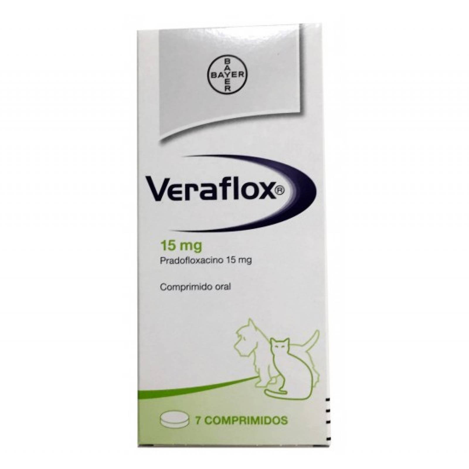 VERAFLOX Antibiotico para Perro y Gato de 15 ml 1 Comprimido