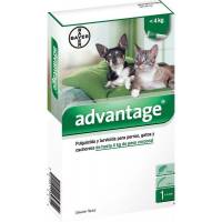 Advantage Antipulgas Para Gato Y Perros Solución Tópica Pipeta De 0.4 Ml