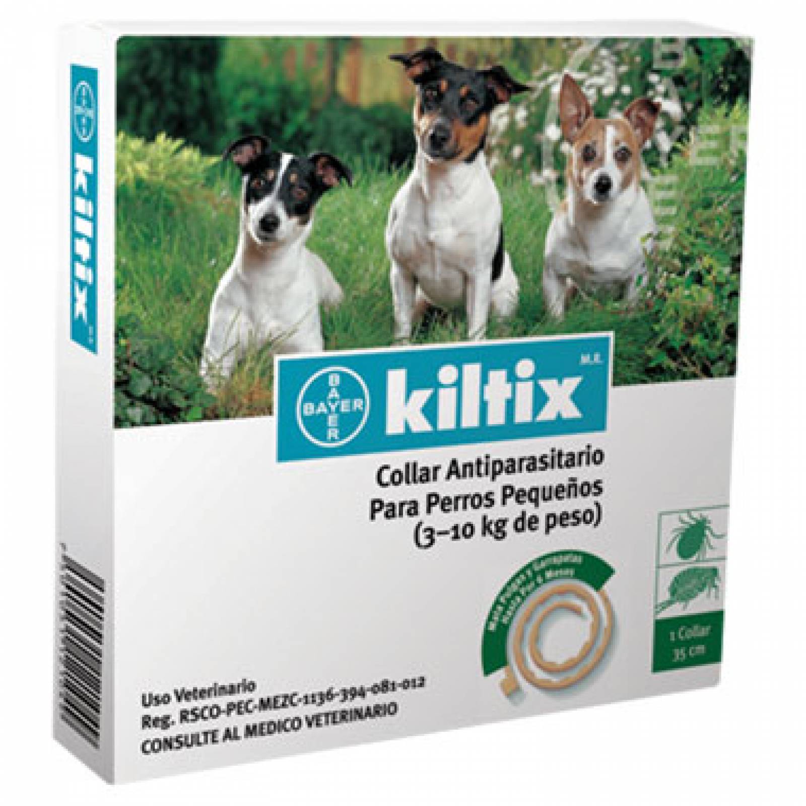 KILTIX Collar para Perros pequeños (3-10 kilos) 35 cm.