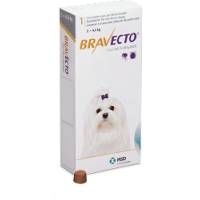 Bravecto Desparacitante Para Perro Raza Mini De 2-4.5 Kg 1 Comp De 112.5 Mg