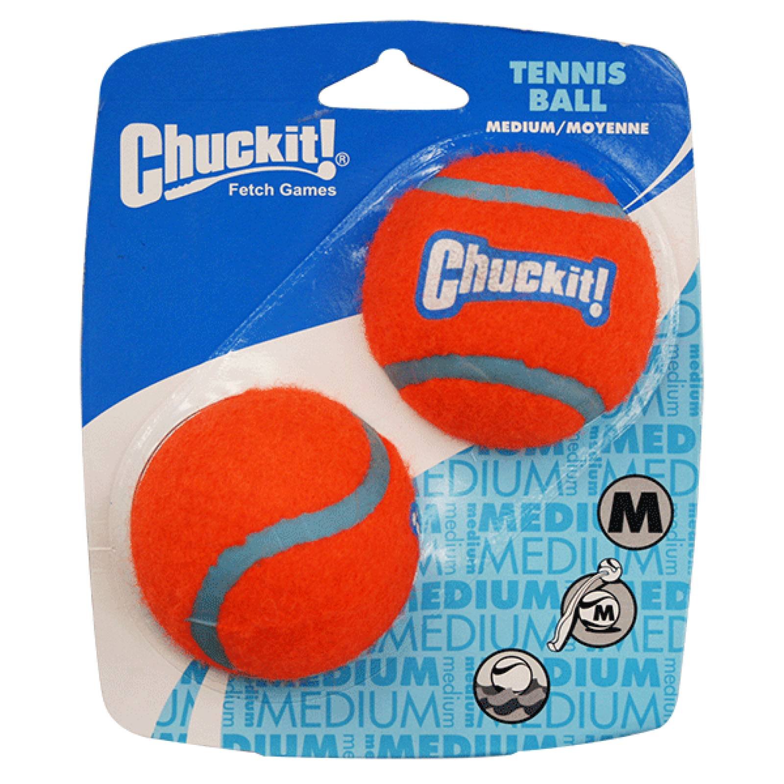 Chuckit Juguete para Perro Pelota de Tenis Med 2 pzas