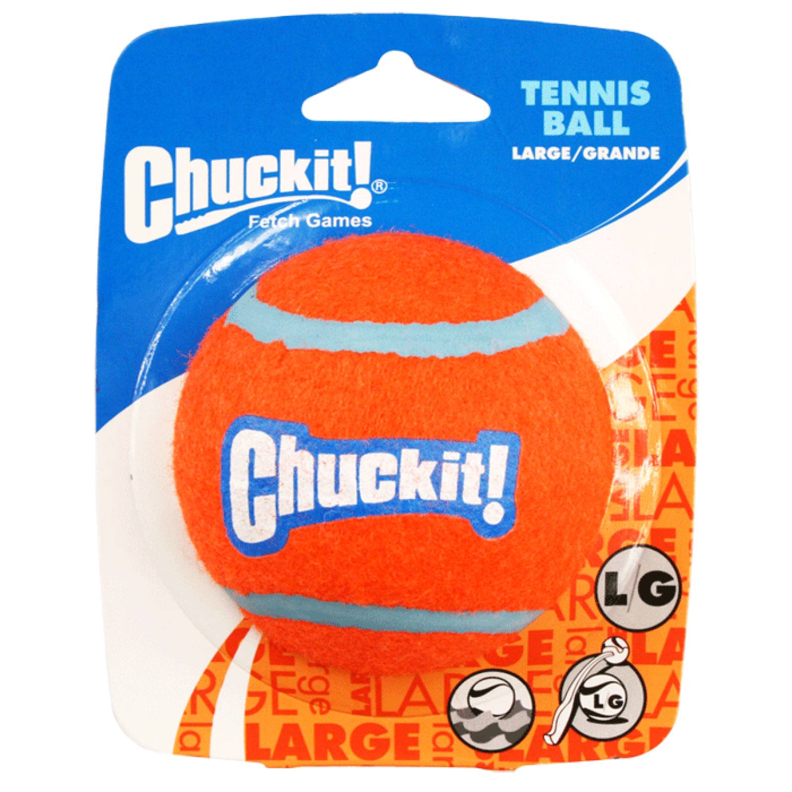 Chuckit Juguete para Perro Pelota de Tenis Gde 1 pza