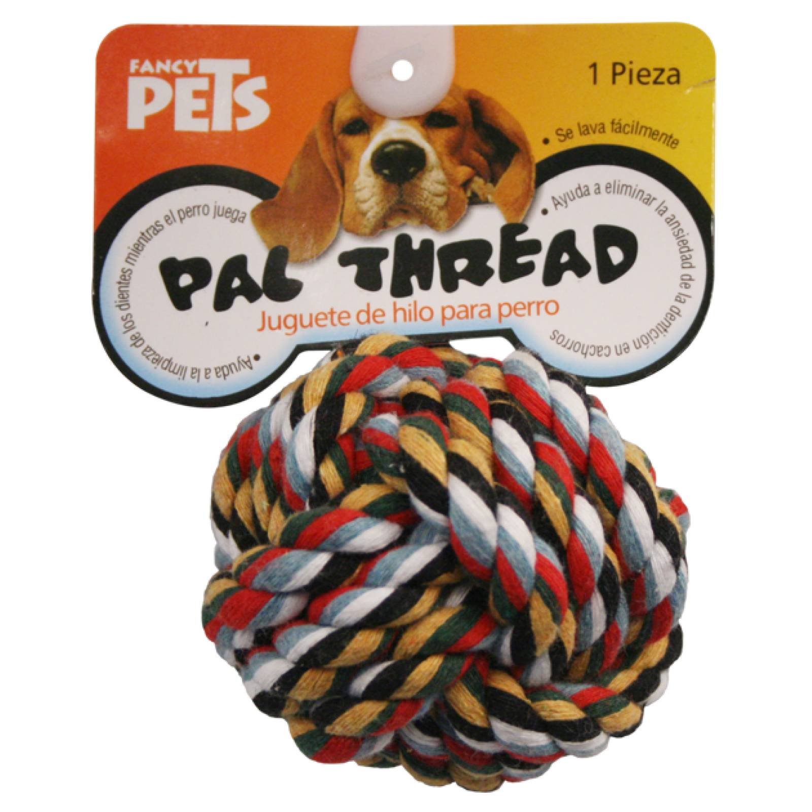 Fancy Pets Juguete para Perro Bola de Hilo de Colores Surtidos 5 cm