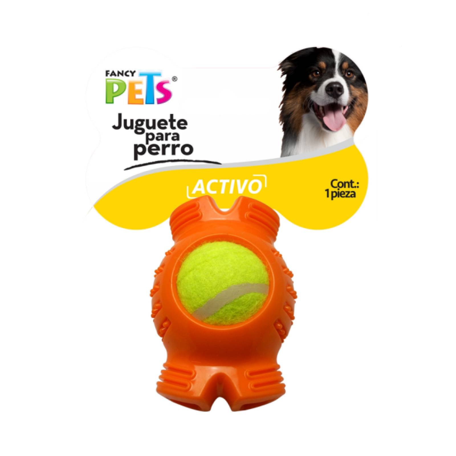 Fancy Pets Juguete para Perro Hueso con Pelota de Tenis
