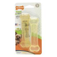 Nylabond Juguete Para Cachorro Hueso Masticable Sabor Pollo Y Zanahoria Regular Paq. 2 Pzas
