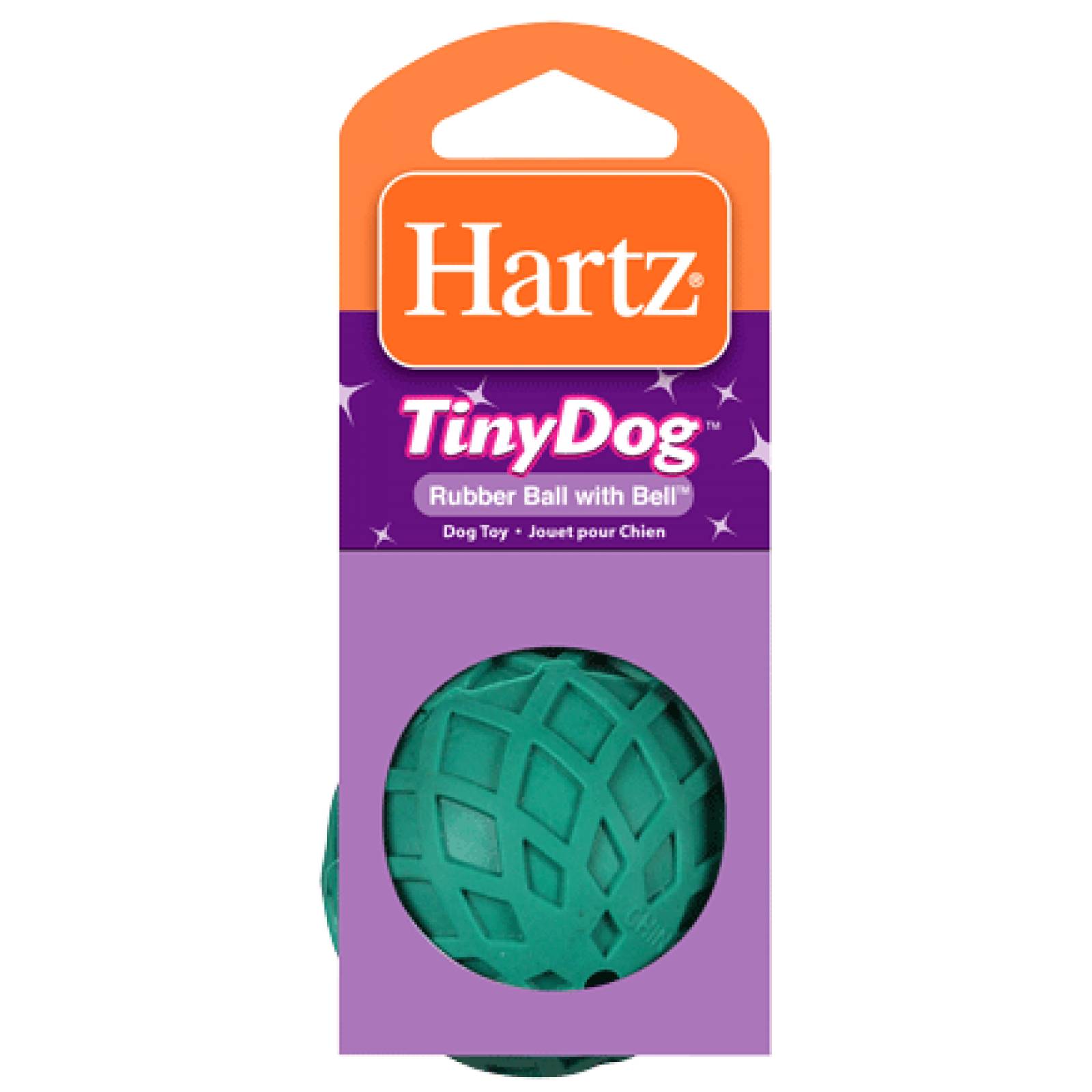 Hartz Juguete para Perro Tiny Dog Pelota de Goma con Campana