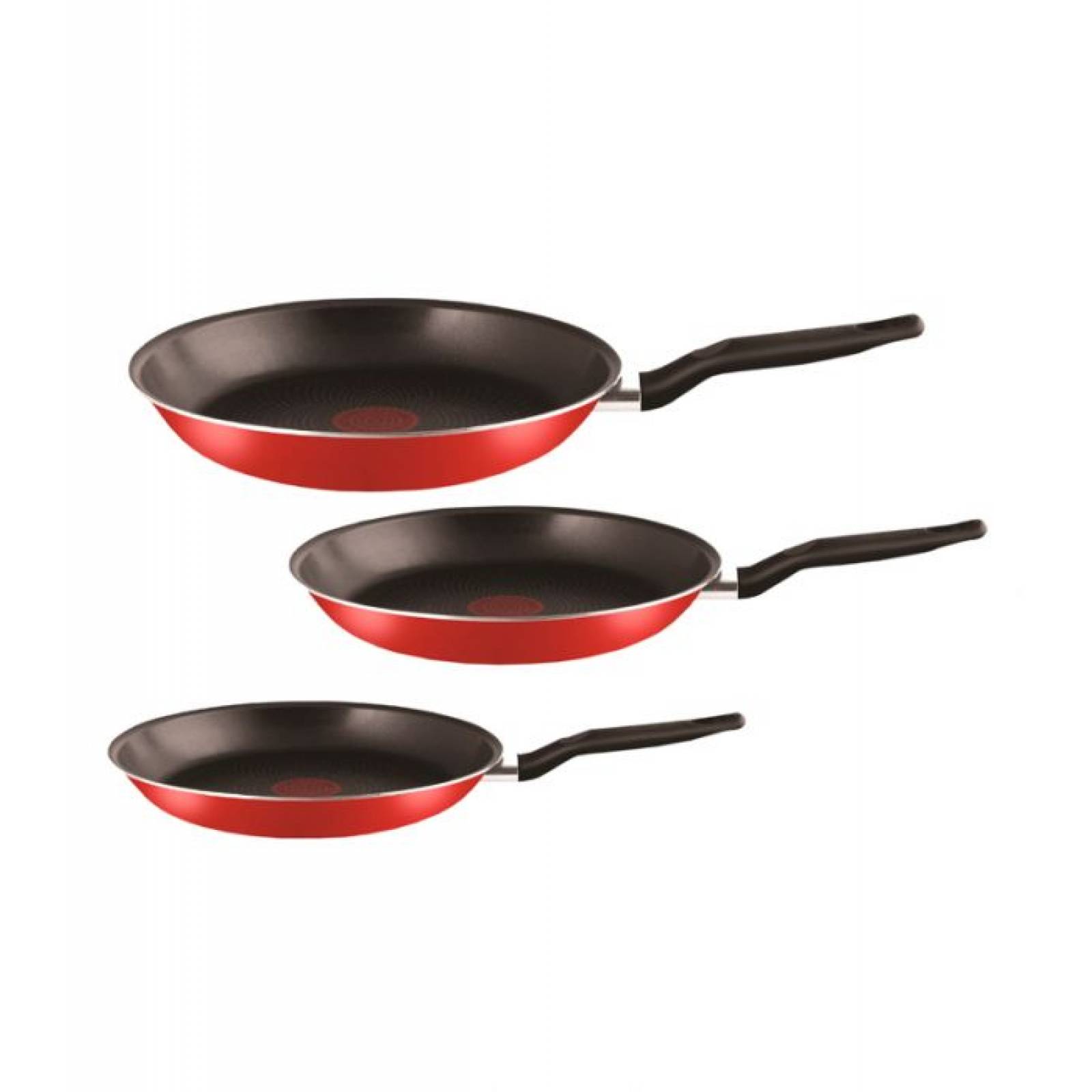 Juego De Sartenes Tfal 20 24 30cm Antiadherente Rojo Juego De Sartenes Tfal 20 24 30cm Antiadherente Rojo