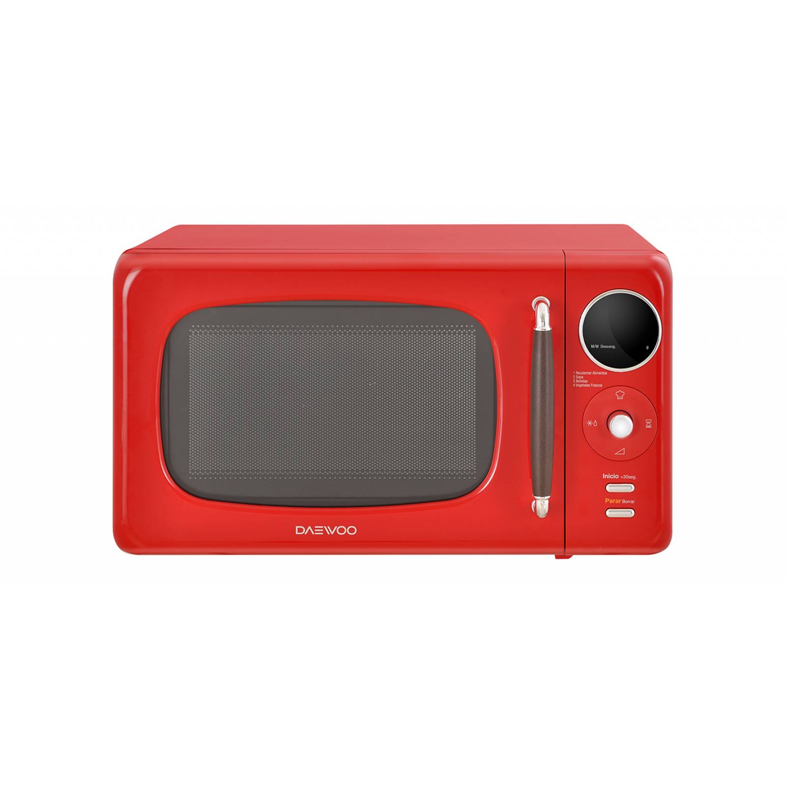 Horno de Microondas Daewoo 0.7 Pies Retro Rojo