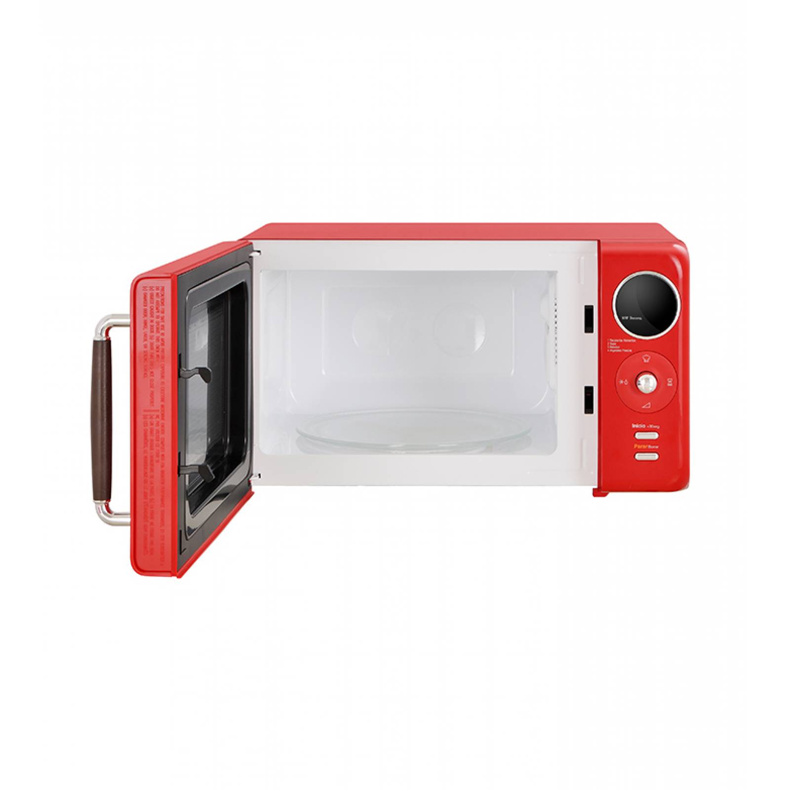 Horno de Microondas Daewoo 0.7 Pies Retro Rojo