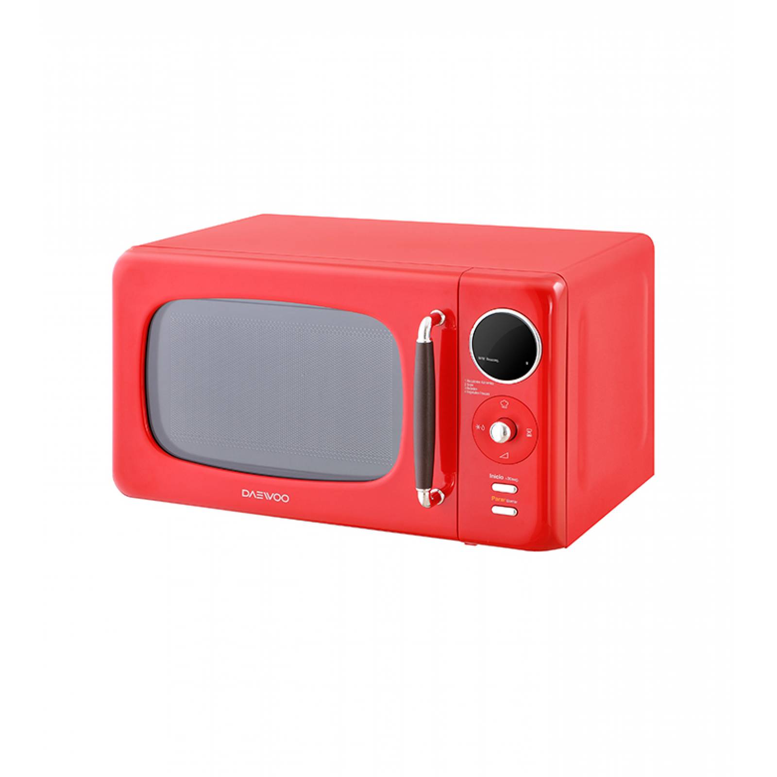 Daewoo KOR-6LBR Horno de Microondas Retro 0.7 Pies Cúbicos Rojo