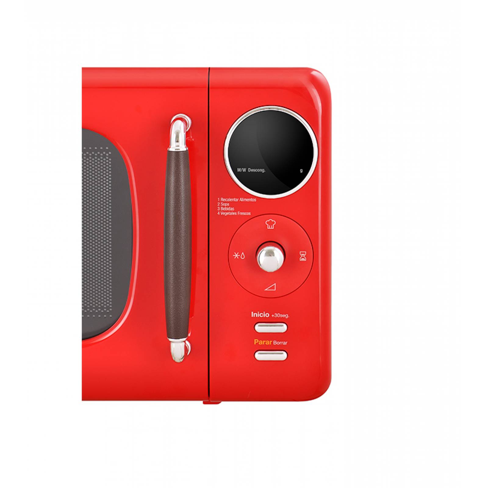 Horno de Microondas Daewoo 0.7 Pies Retro Rojo