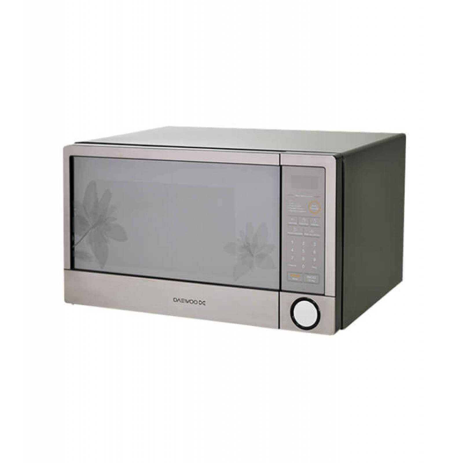 Horno De Microondas 1.1 Pies Acero Inoxidable Plateado Floral