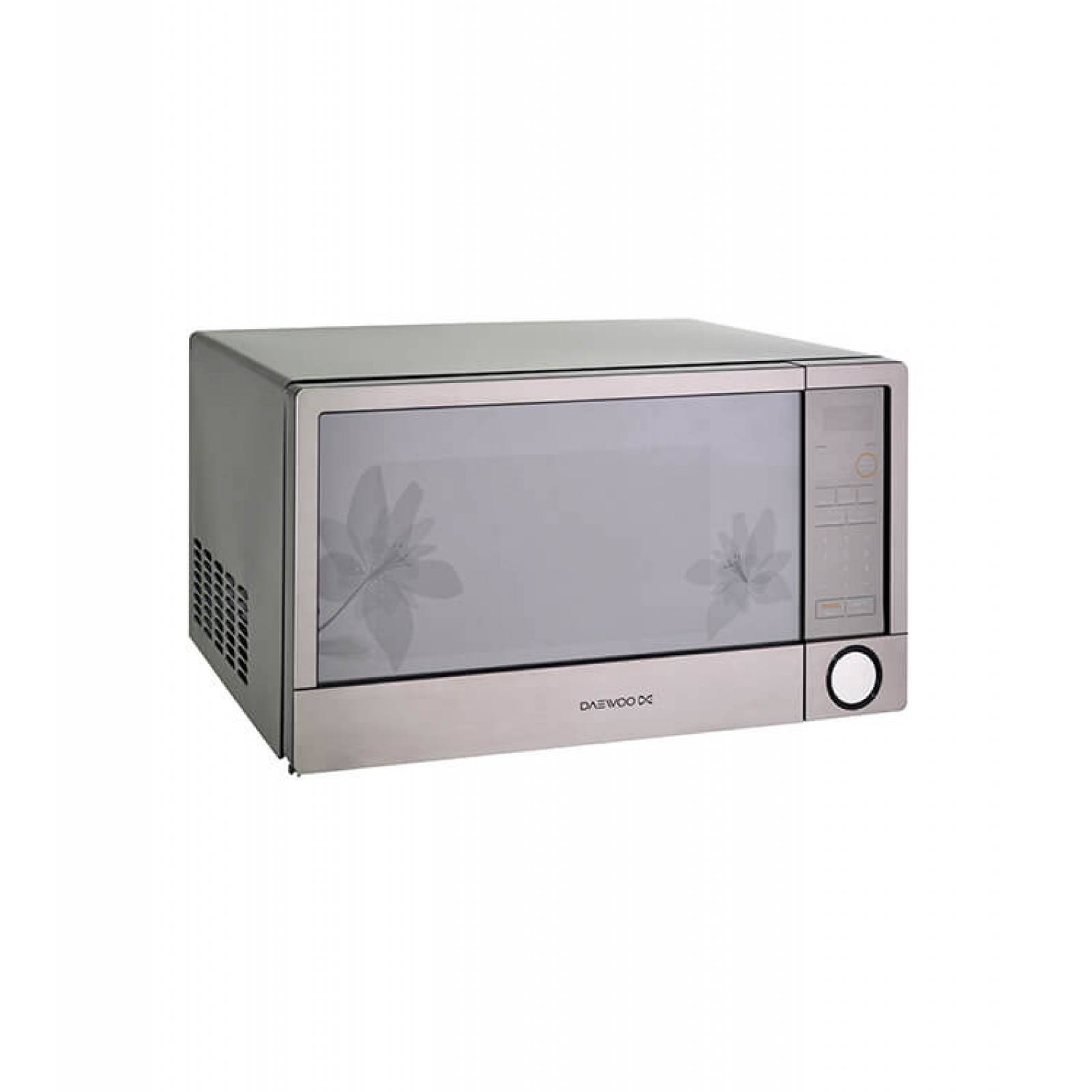 Horno De Microondas 1.1 Pies Acero Inoxidable Plateado Floral