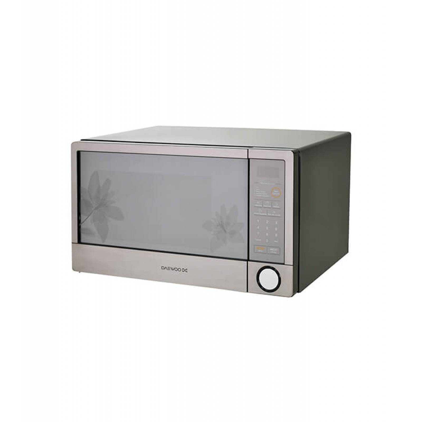 Horno De Microondas 1.1 Pies Acero Inoxidable Plateado Floral