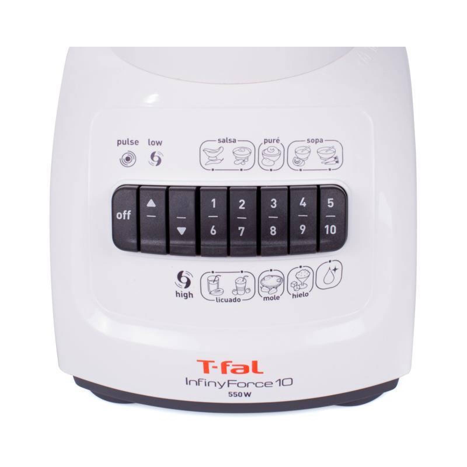 Licuadora T-Fal InfinyForce 10 Velocidades Blanca