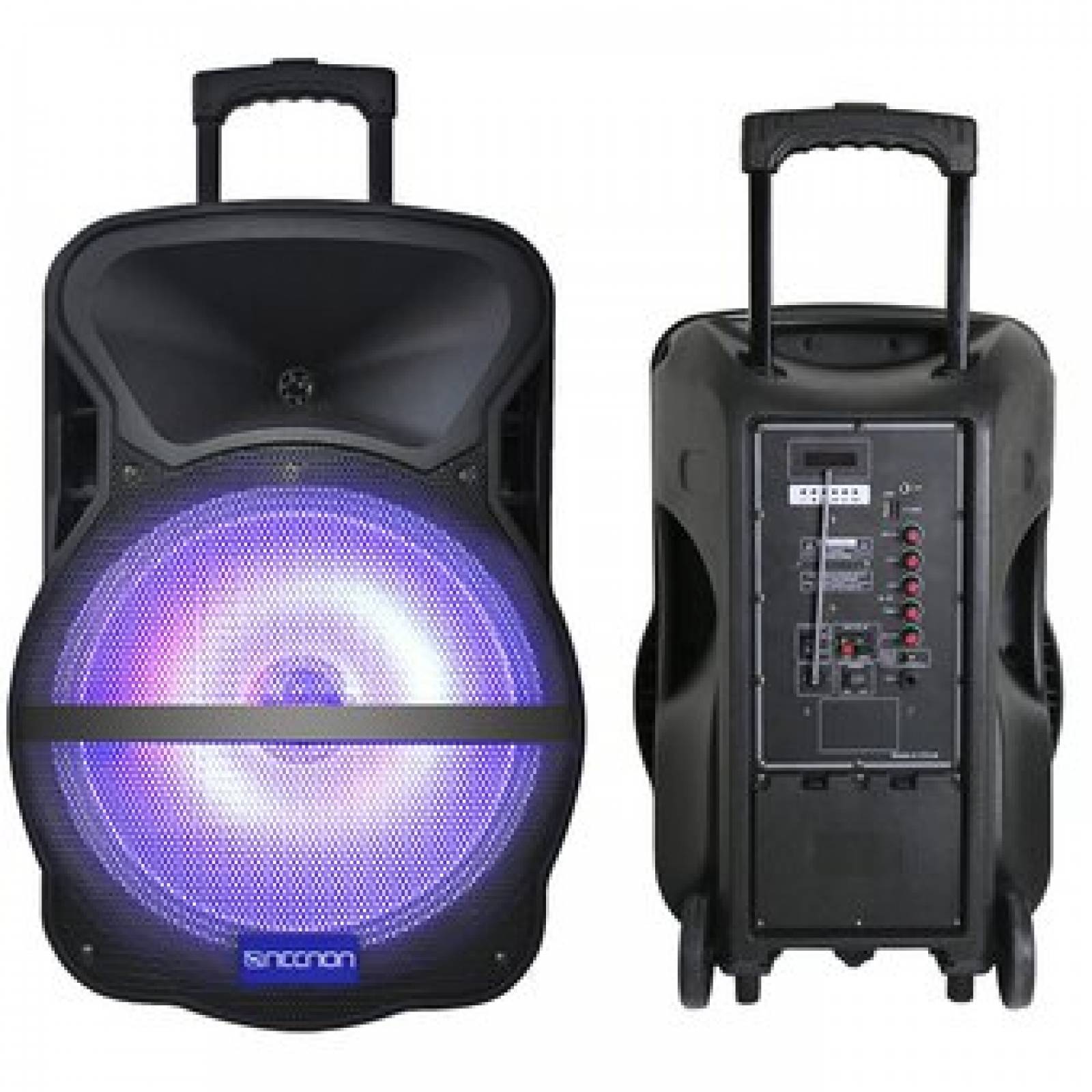 Bafle Amplificado Necnon 12 Pulgadas Inalambrico Negro