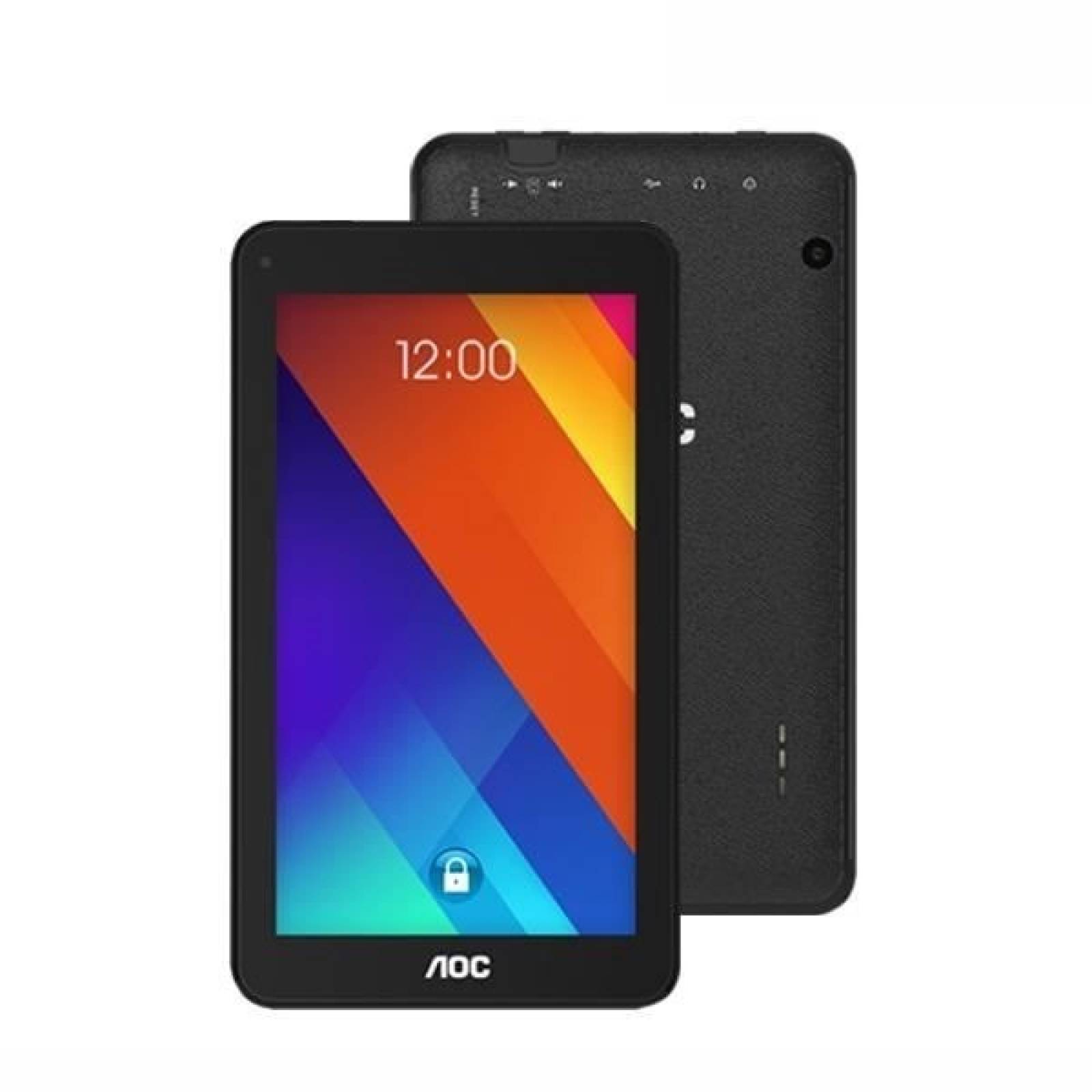 Tablet AOC 7 Pulgadas IPS 3G Android 7 8GB 1GB RAM Negro