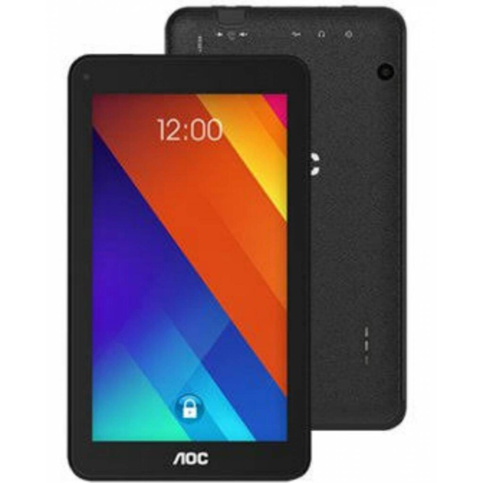 Tablet AOC 7 Pulgadas IPS 3G Android 7 8GB 1GB RAM Negro