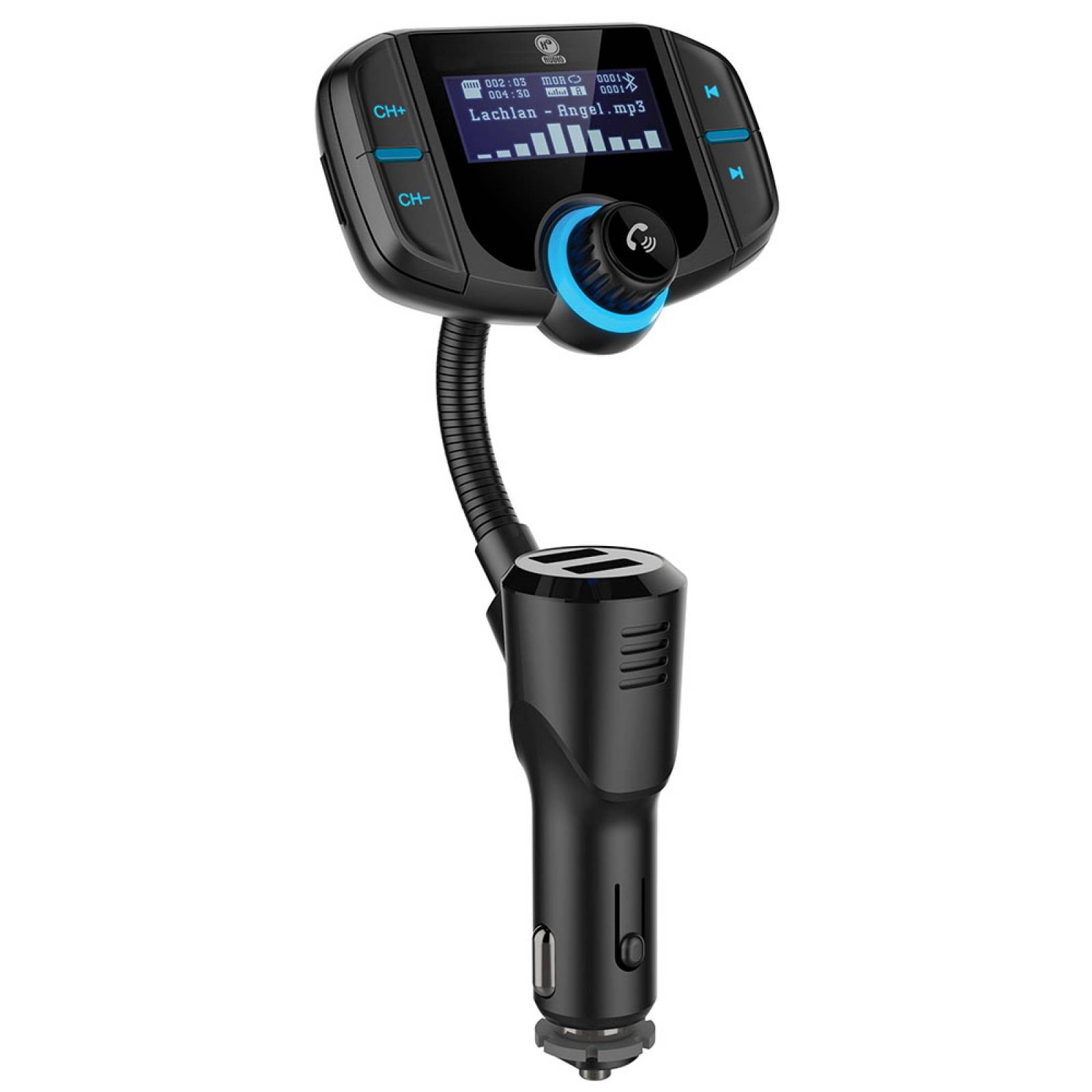Transmisor Bluetooth Kit Manos Libres cargador Usb HF-BT90