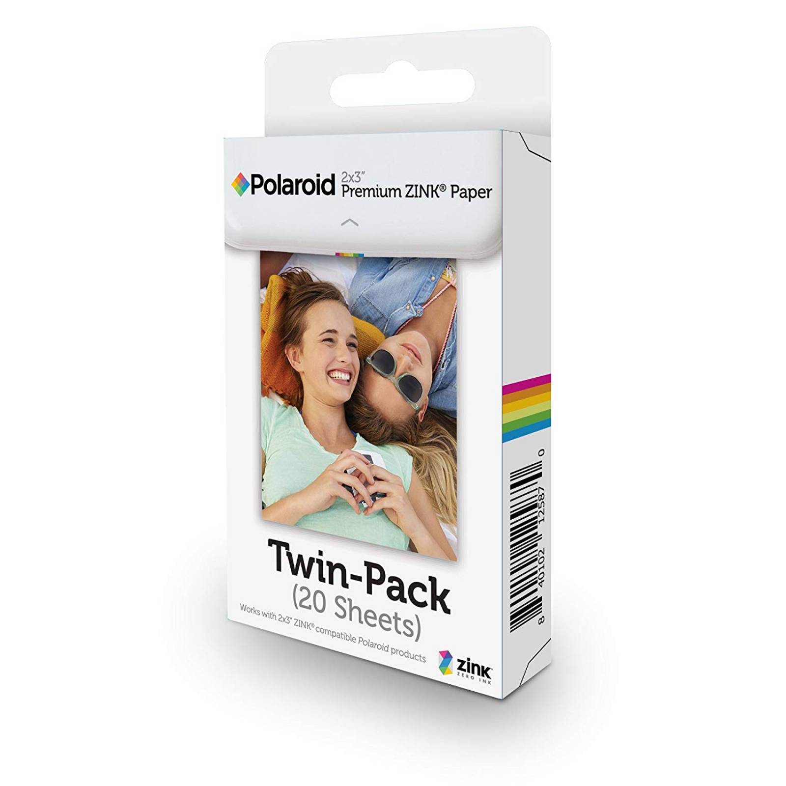 Papel Polaroid 2x3" Premium Zink (20 Hojas) Polz2x320