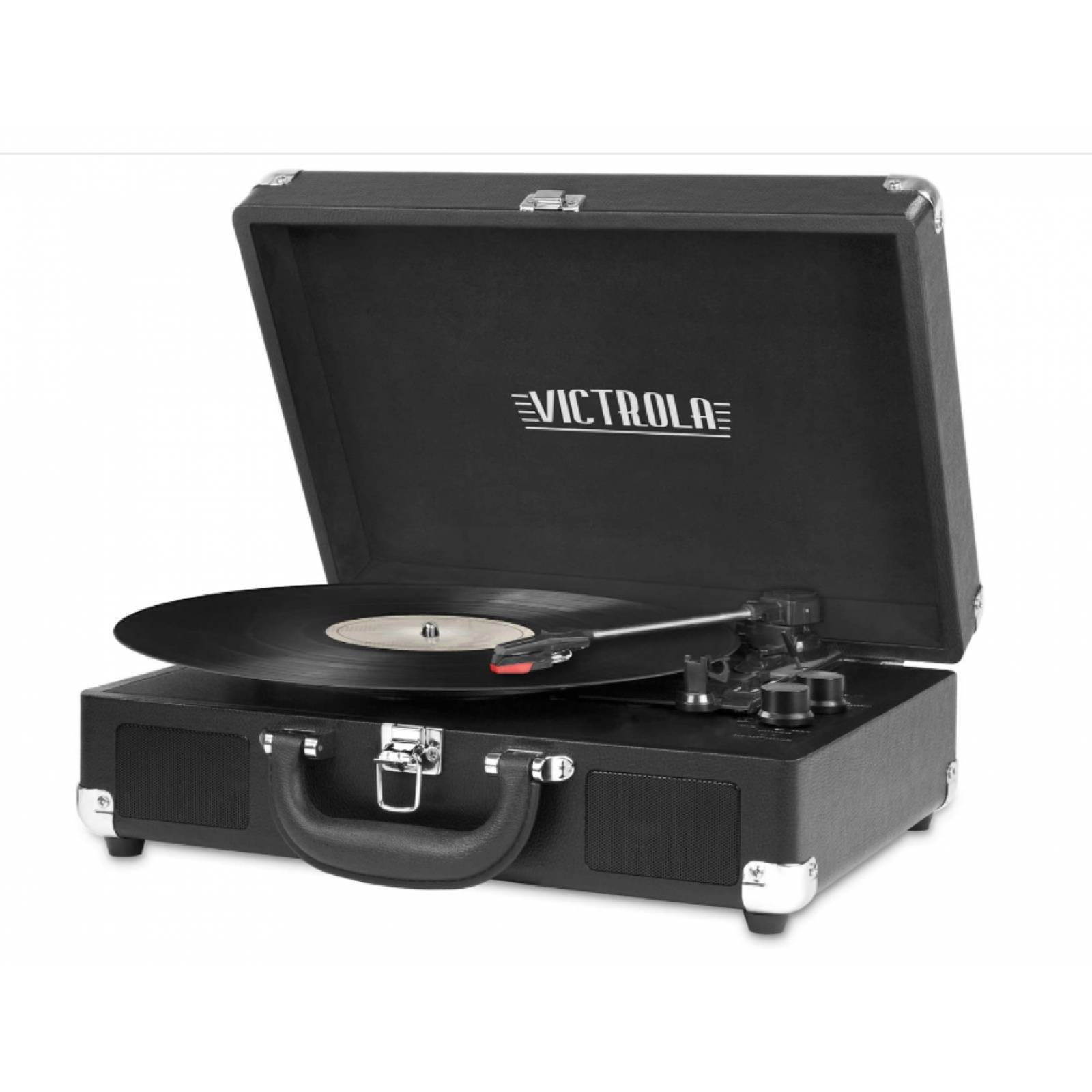 TORNAMESA VICTROLA  BLUETOOTH PORTABLE  VSC-550BT-BLK