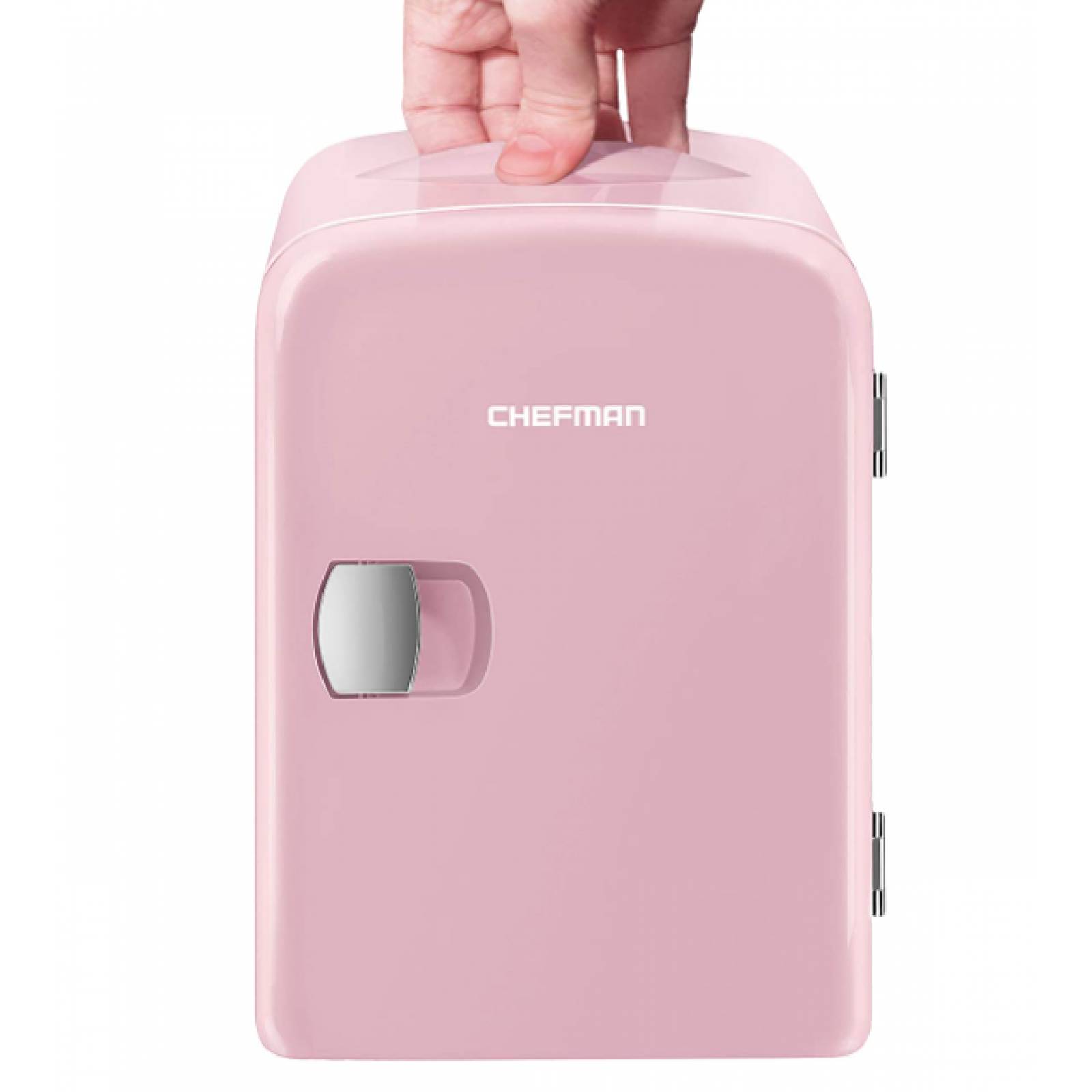 Mini nevera portátil compacta con espejo