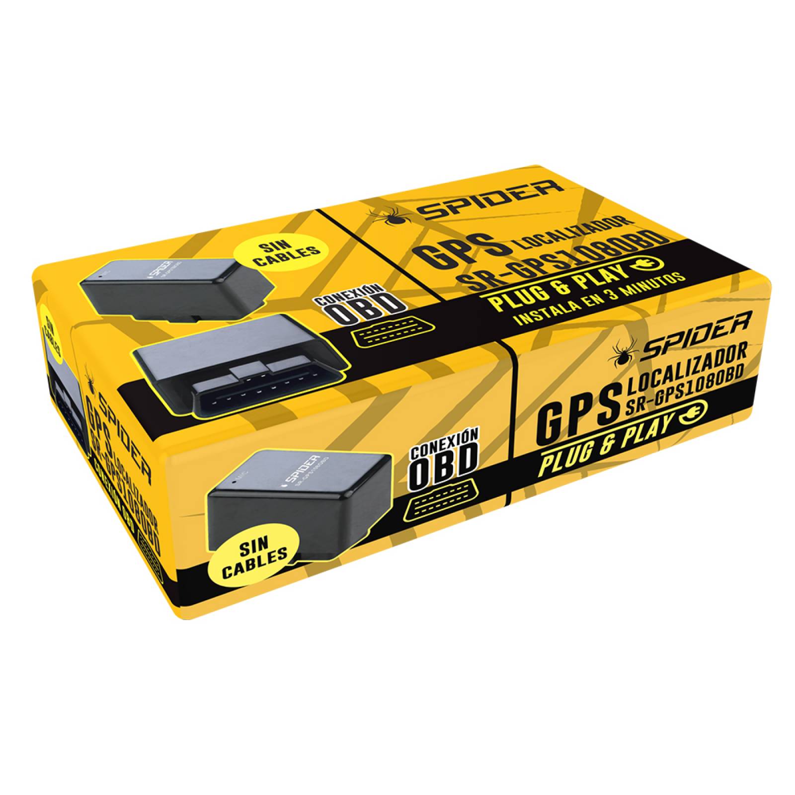 Gps Localizador  Rastreador Spider Para Auto Srgps 108obd