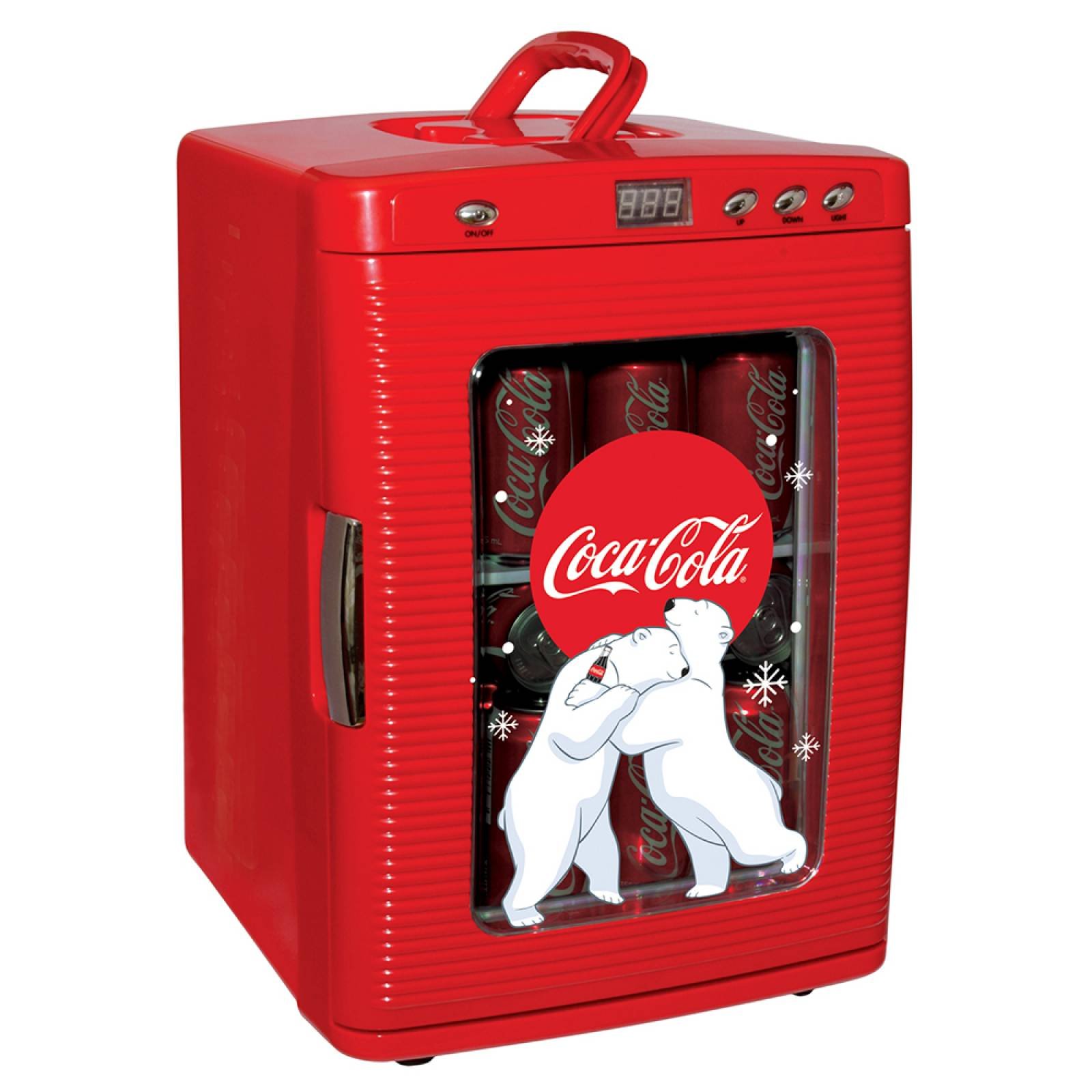 Mini Refrigerador Personal Coca-Cola con asa Marca Koolatron