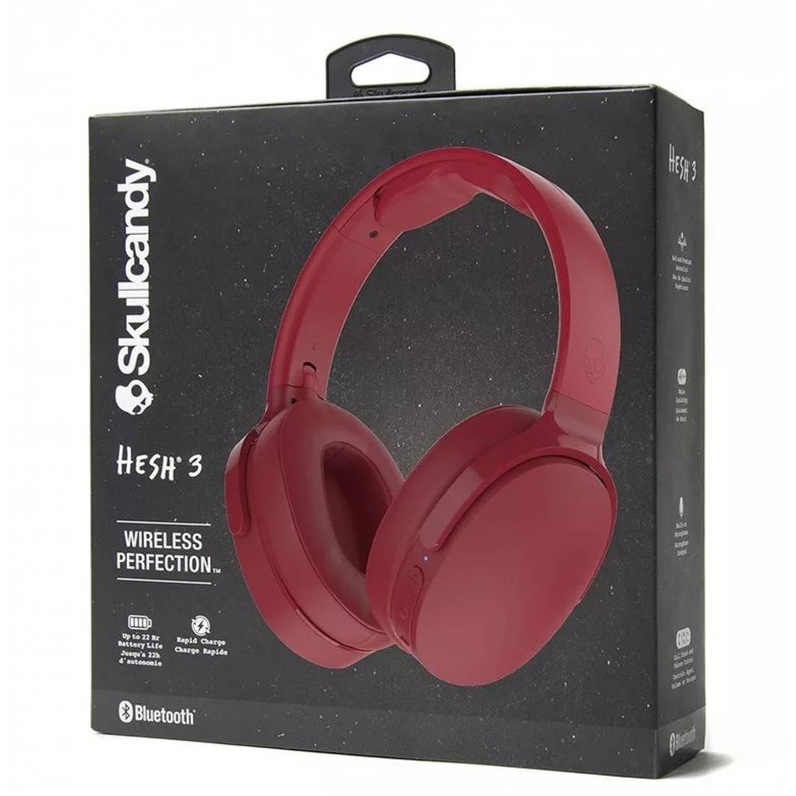 Audífonos Skullcandy Hesh 3 Bluetooth Rojos S6HTW-K613