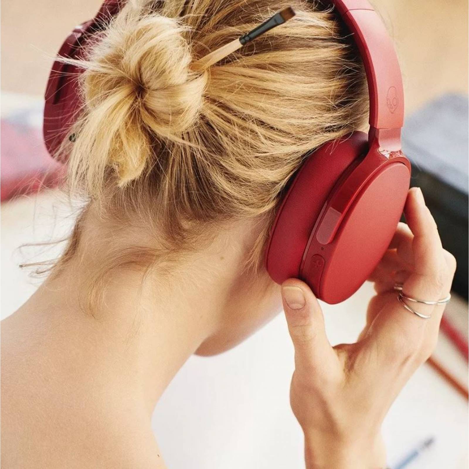 Audífonos Skullcandy Hesh 3 Bluetooth Rojos S6HTW-K613