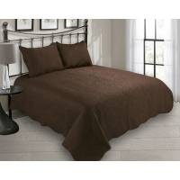 Colcha Matt Satin King Size Chocolate