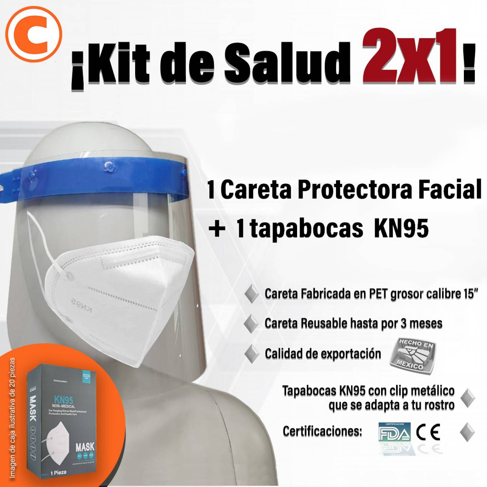 Careta Protección Facial 
