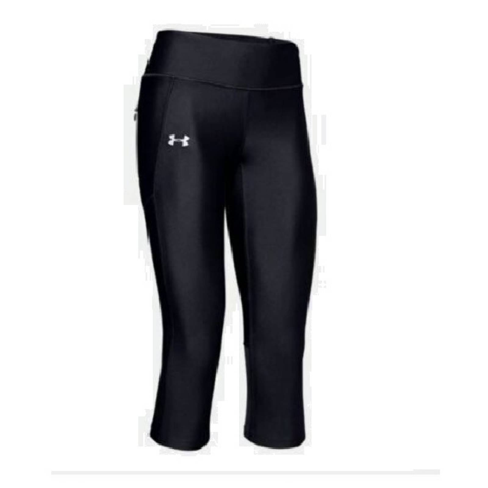 Capri Under Armour Mileag Heatgear Negro Dama