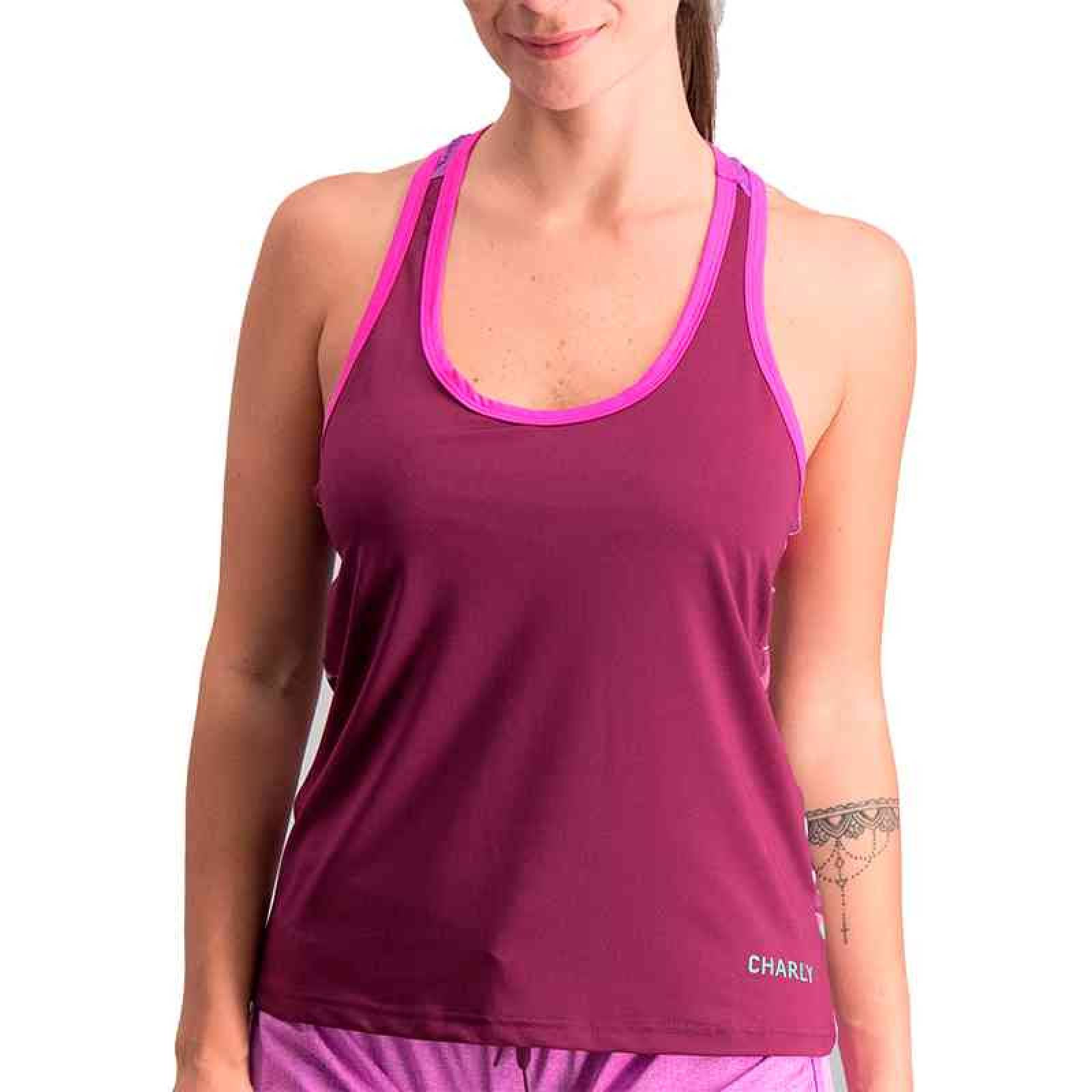 TANK CHARLY DAMA FITNESS MORADO 5010071