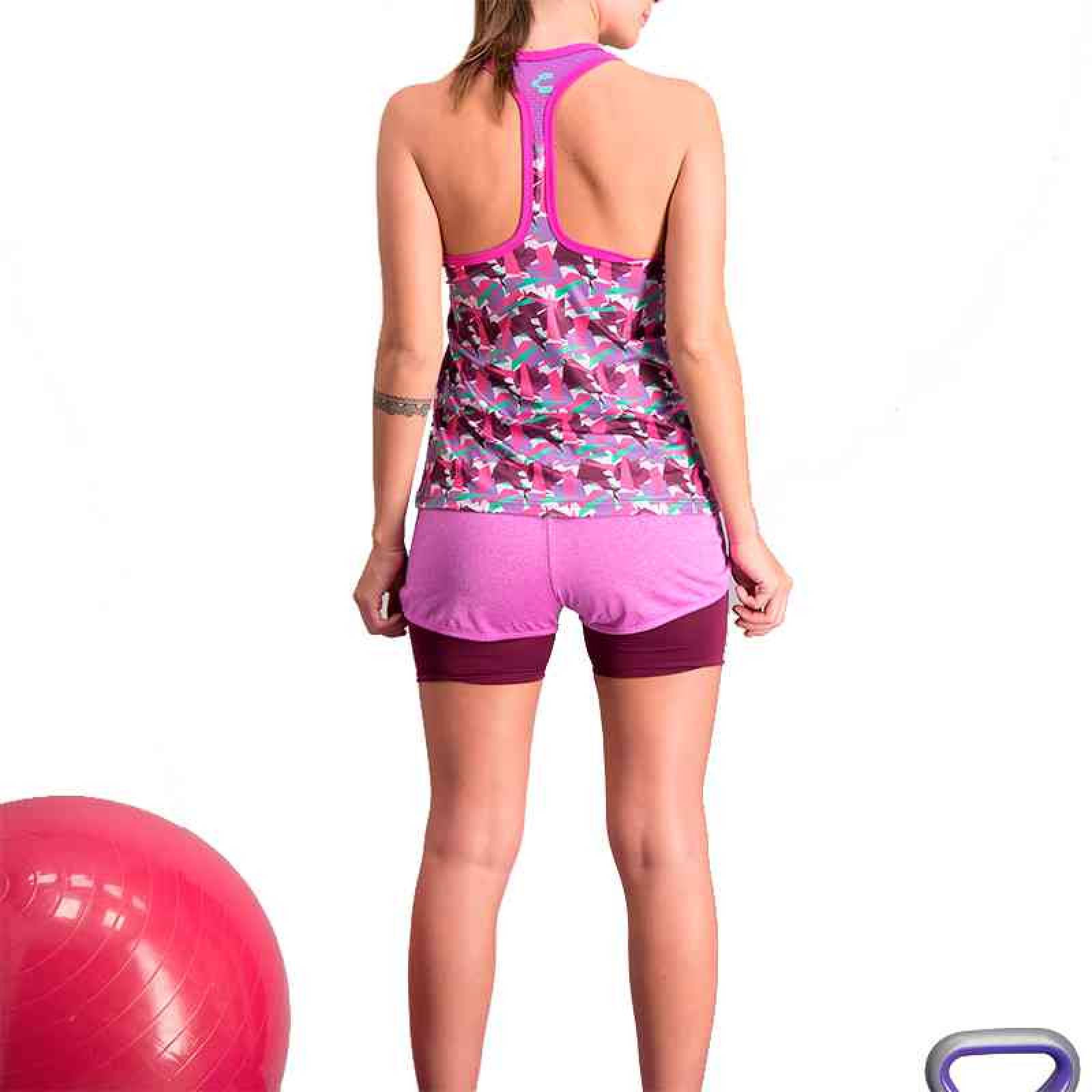TANK CHARLY DAMA FITNESS MORADO 5010071