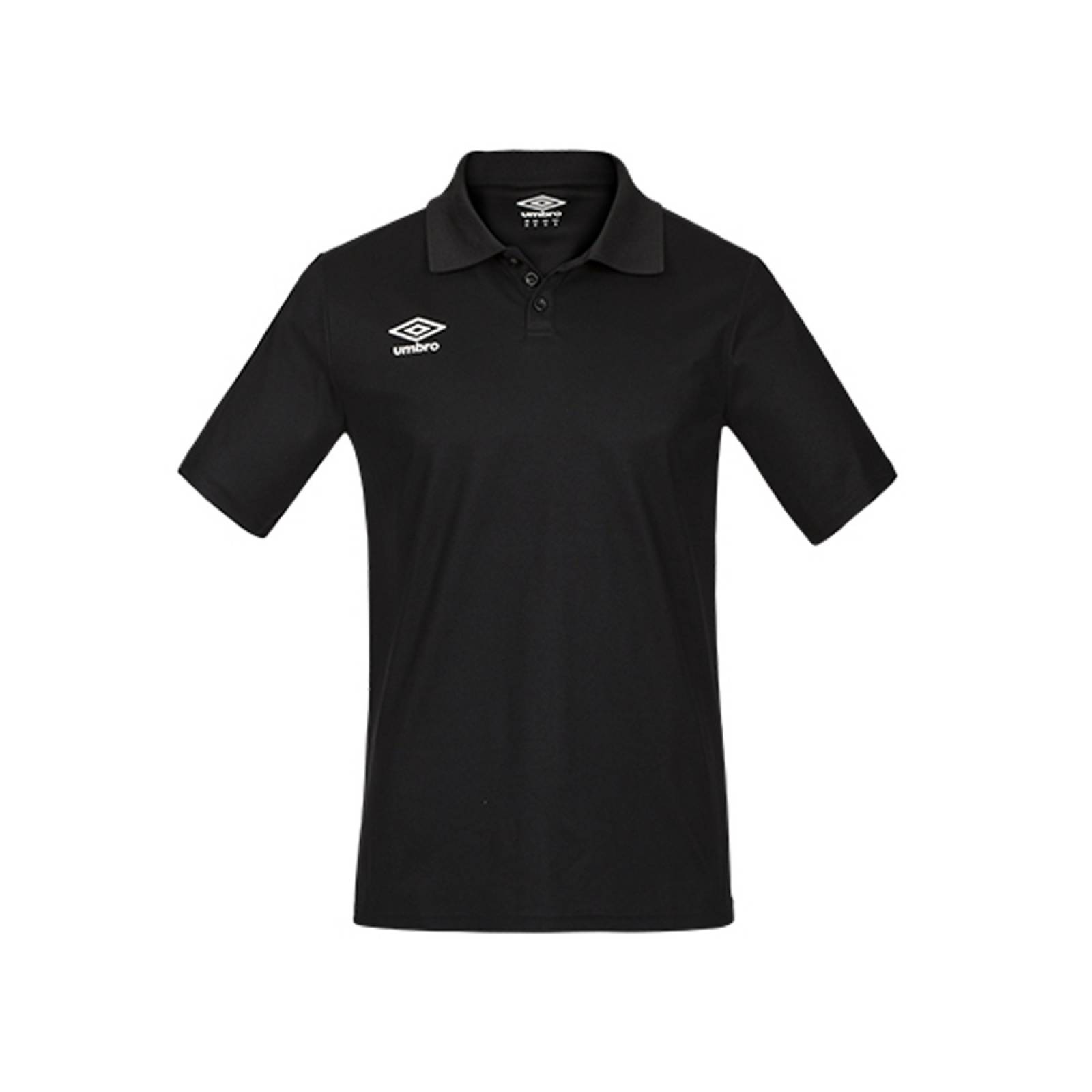Playera Polo Umbro Caballero Poly Negro UM19505