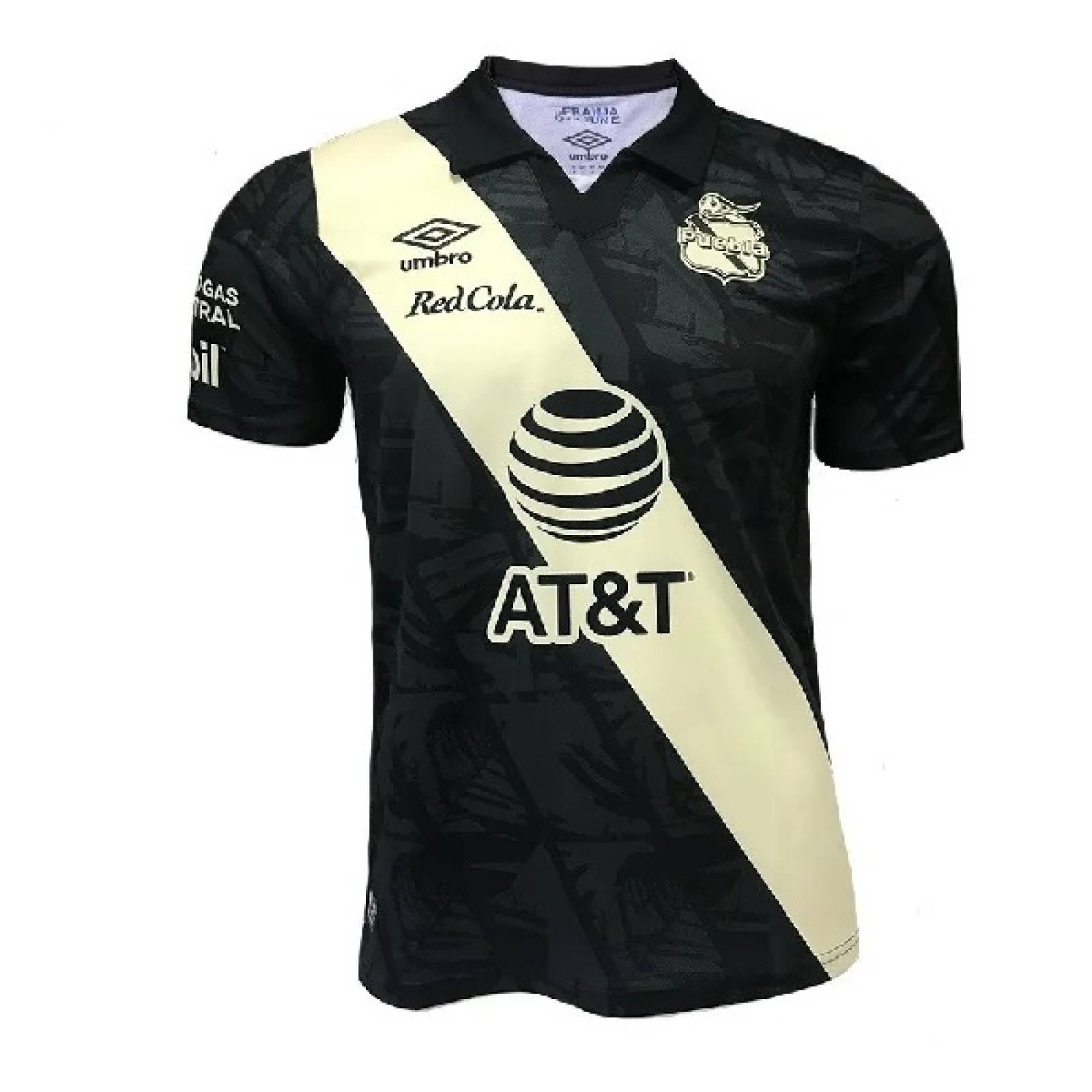 Jersey Umbro Caballero Fc Puebla Tercero Temporada 20 21 Negro