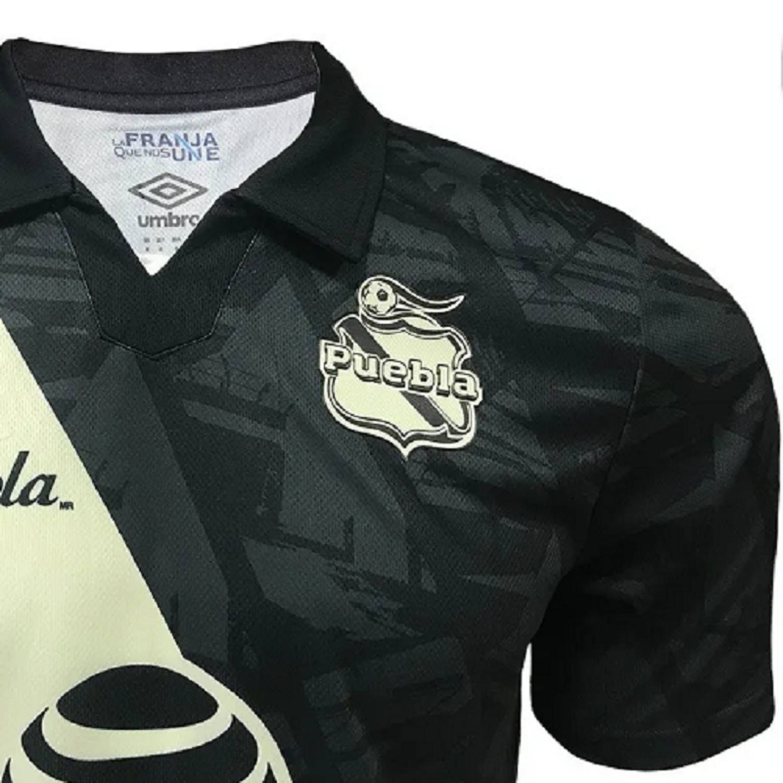 Jersey Umbro Caballero Fc Puebla Tercero Temporada 20 21 Negro