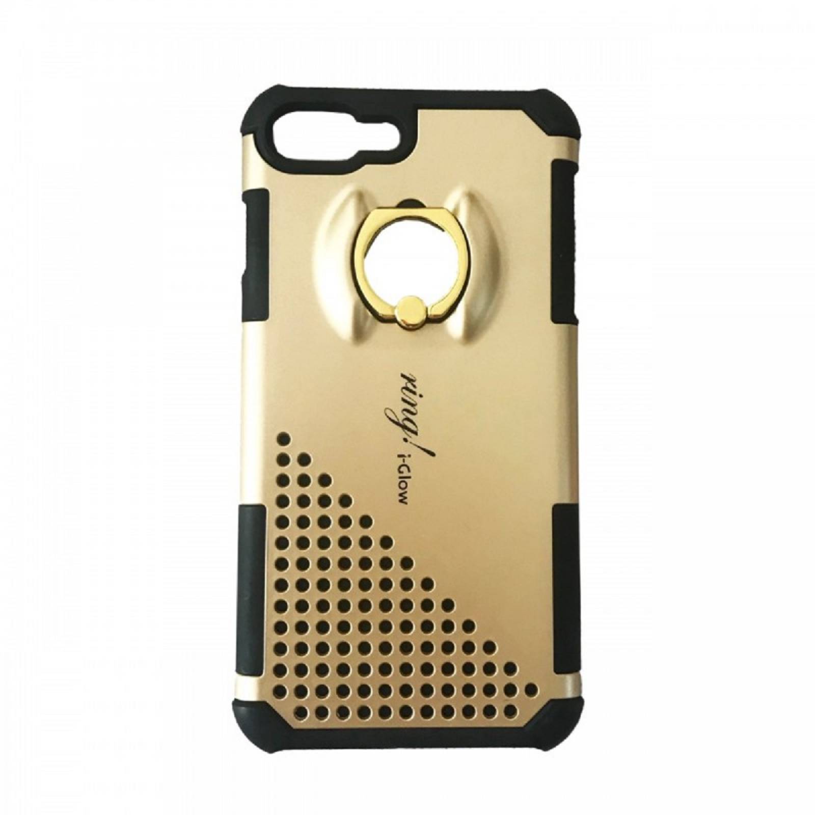 Funda Protectora Glow Ring / Soporte de Anillo Moto G4 Plus Plata