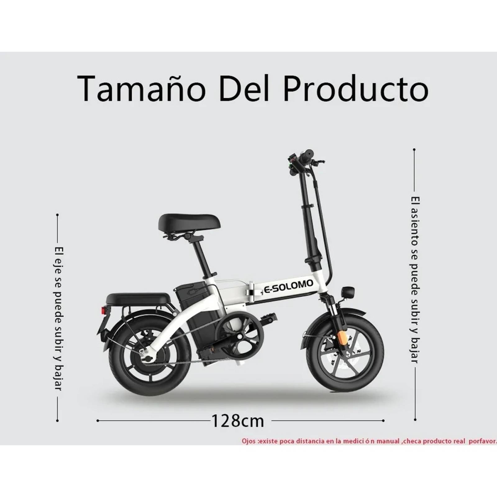 Bicicleta Eléctrica Plegable E-Solomon BICIEB01