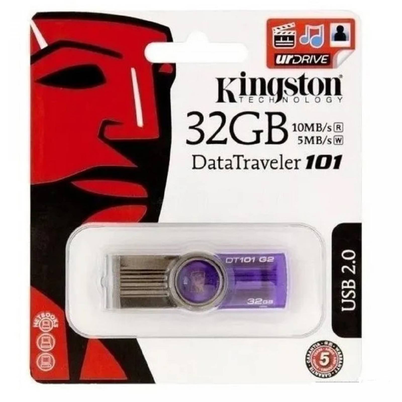Memoria USB Kingston DT101 Original 32Gb