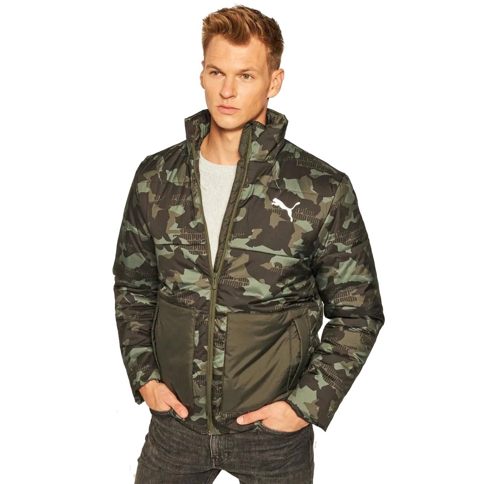 Chamarra discount camuflaje hombre