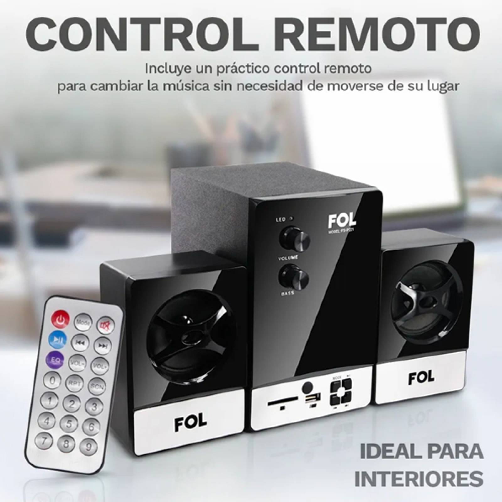 Minicomponente Fol Multimedia Bluetooth Bocina 2.1 Subwoofer