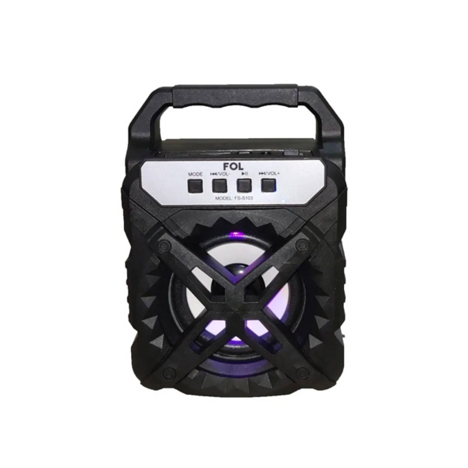 Bocina Bluetooth Portatil Fol 3 Pulgadas FM Usb