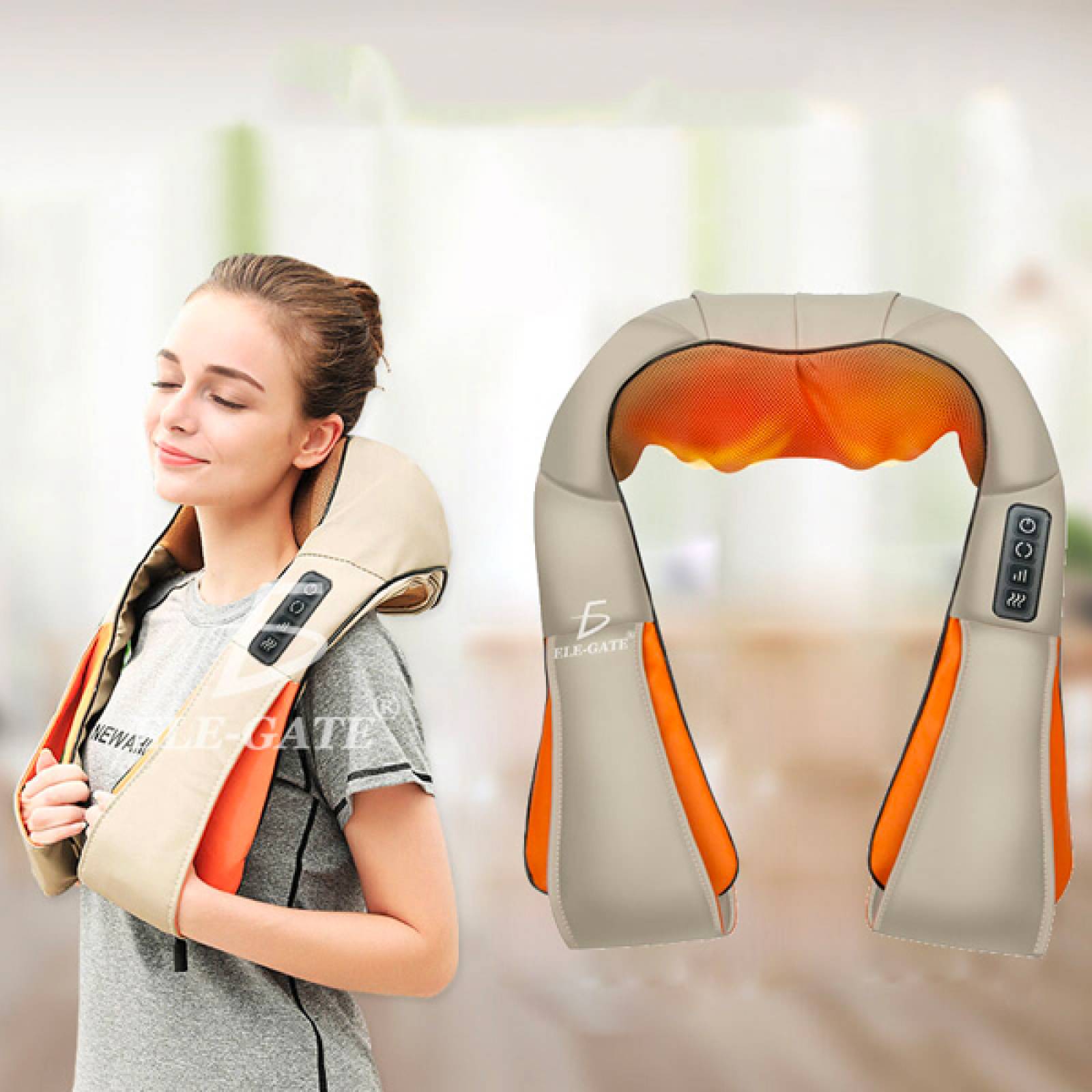 Masajeador Elegate Cuello Espalda Hombro Relajante Golpeteo Cervical