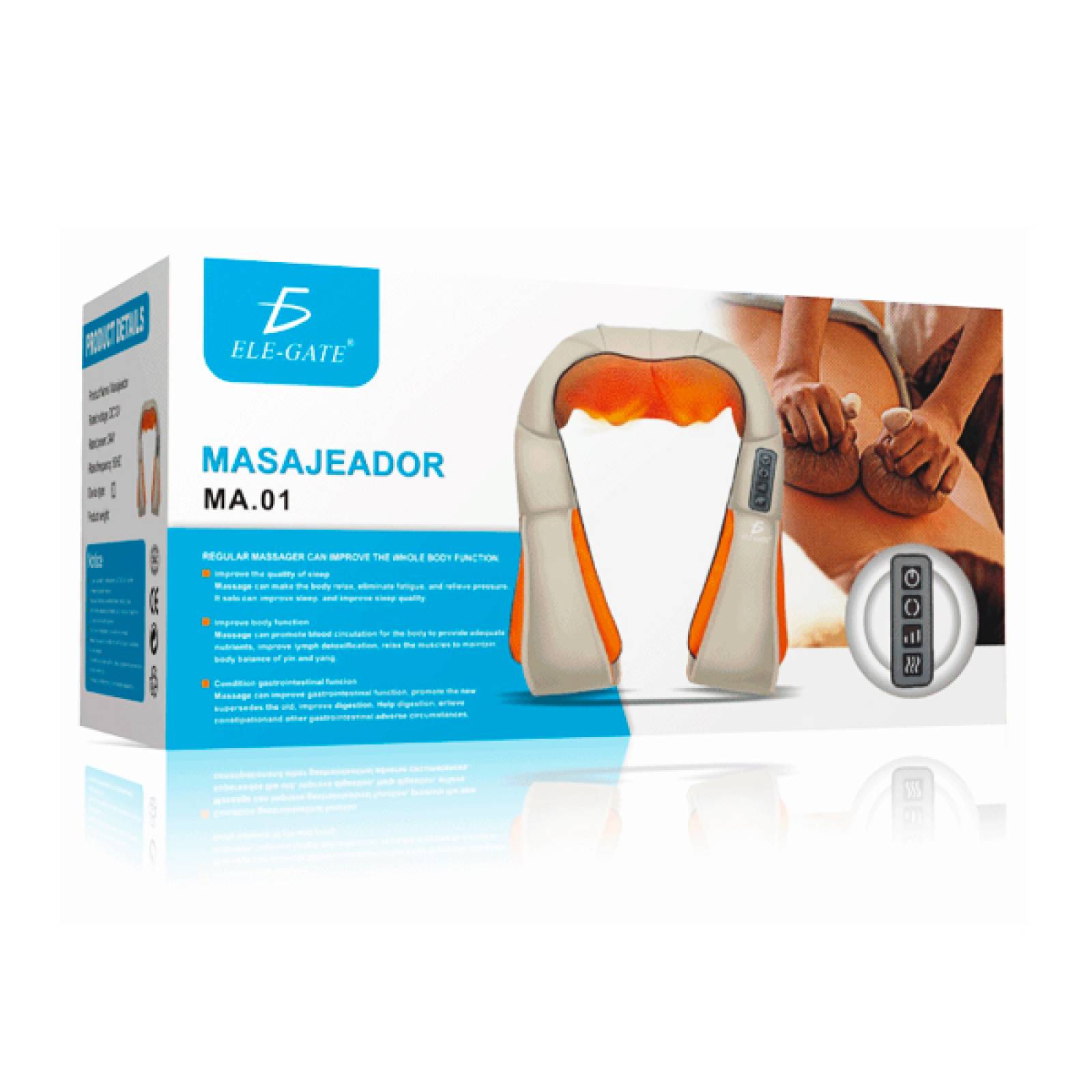 Masajeador Elegate Cuello Espalda Hombro Relajante Golpeteo Cervical