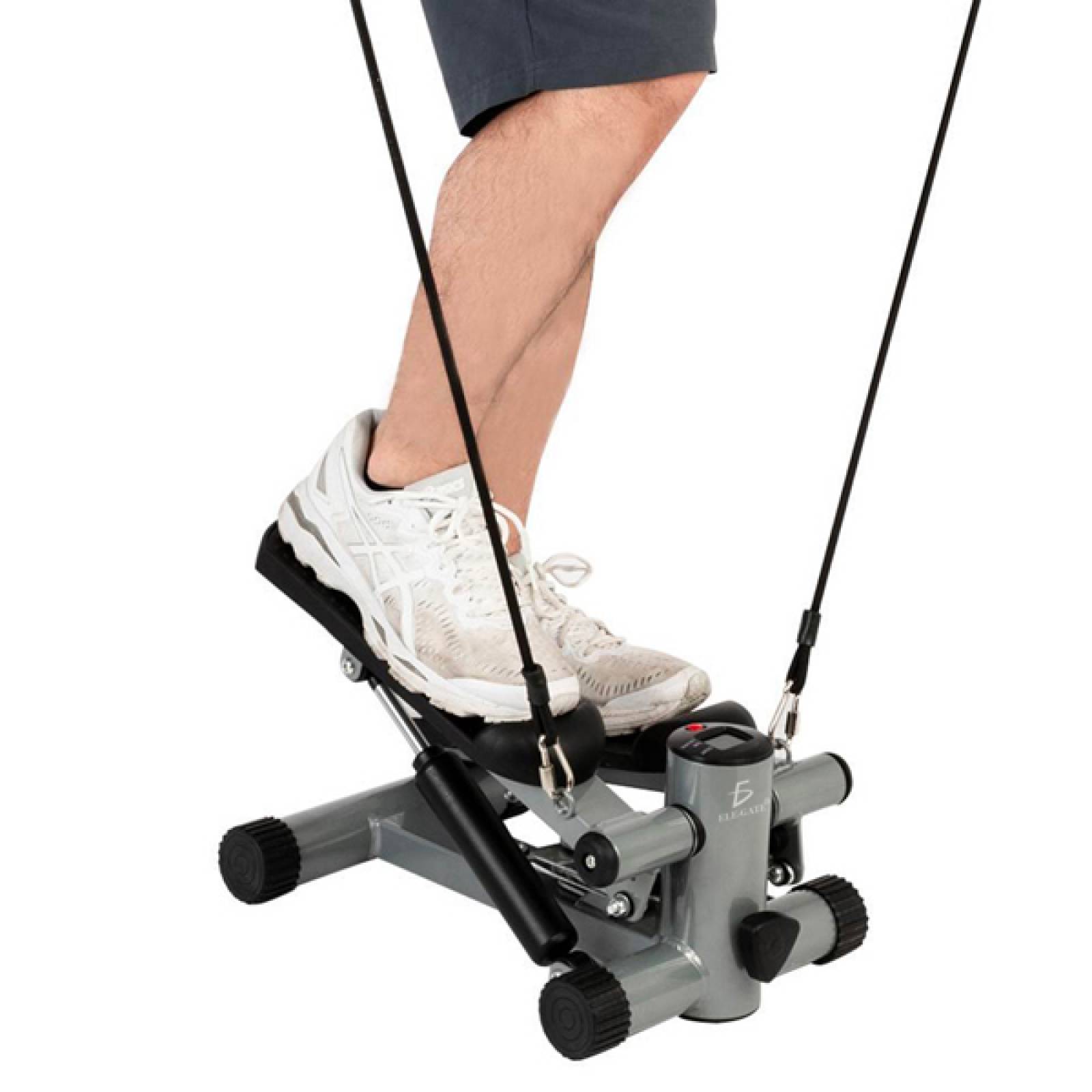 Mini Escaladora Elegate Con Bandas De Resistencia Portatil Pantalla Lcd