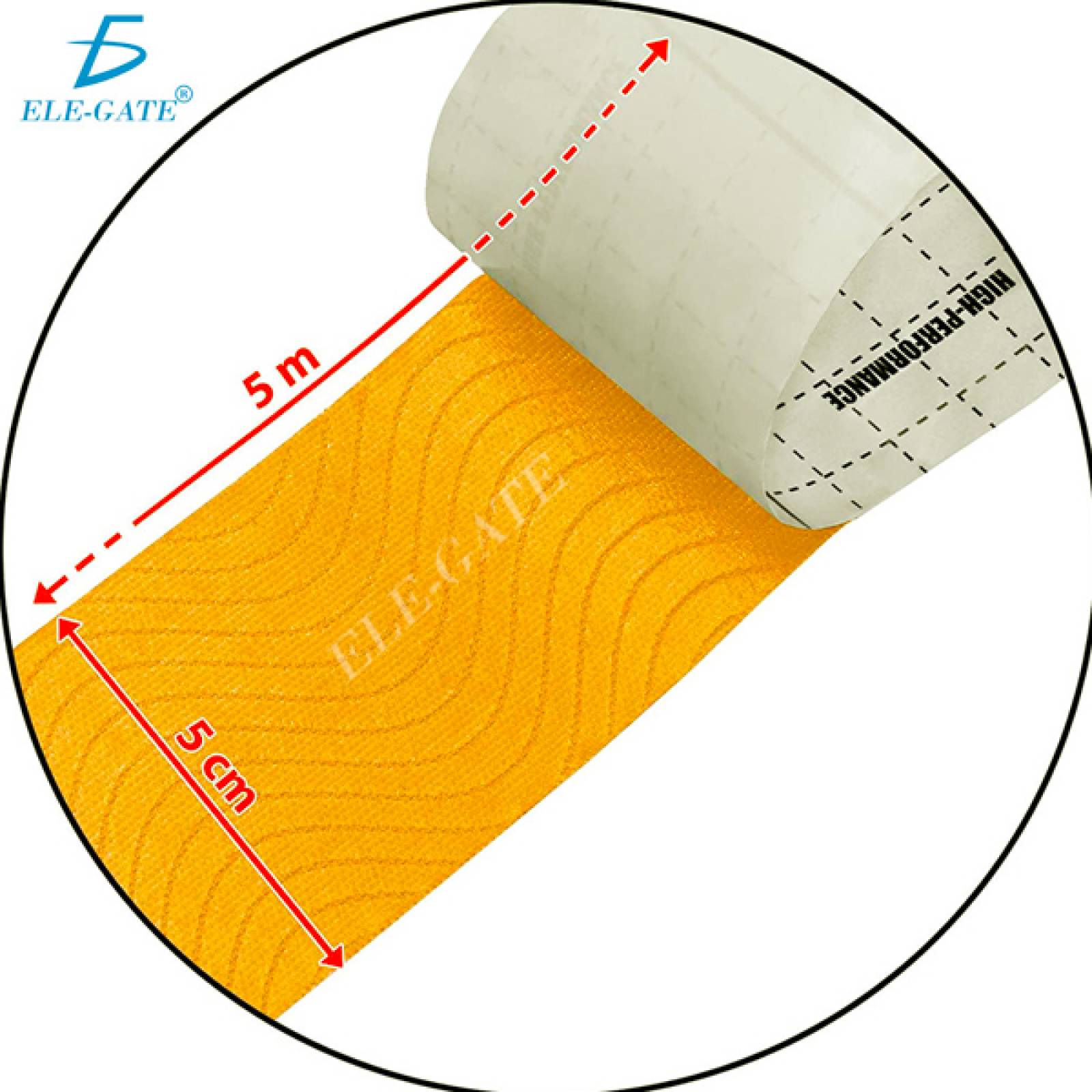 Cinta Elegate Kinesiológica Vendaje Neuromuscular Tape 5mx5cm 1pz