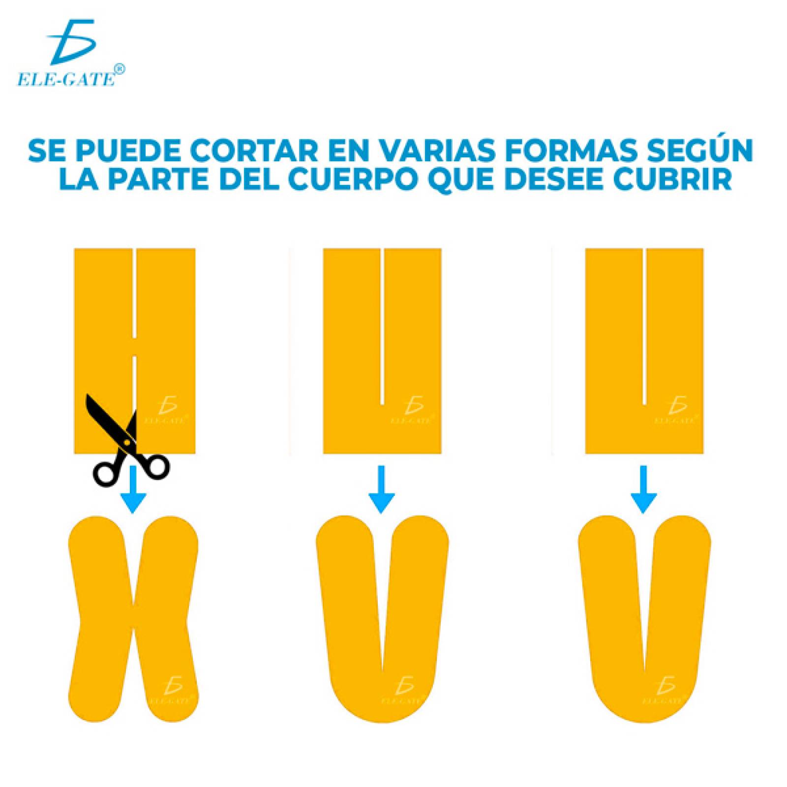 Cinta Elegate Kinesiológica Vendaje Neuromuscular Tape 5mx5cm 1pz